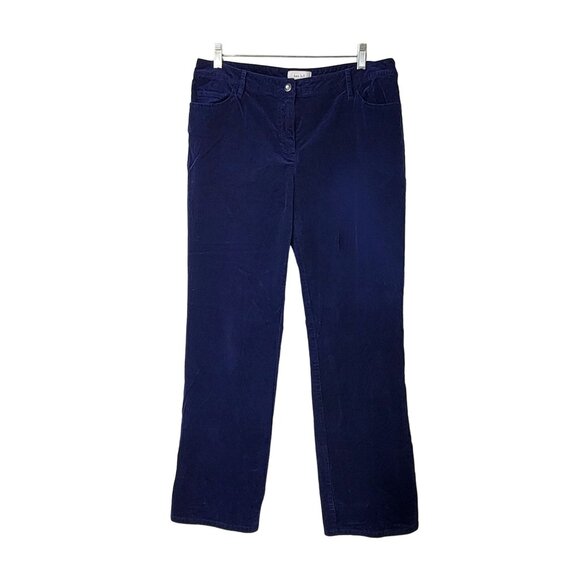 Kate Hill Pants - Kate Hill Women's Size 10 Navy Velvet Pants